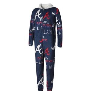 Atlanta Braves Women's Navy Pajama Onesie